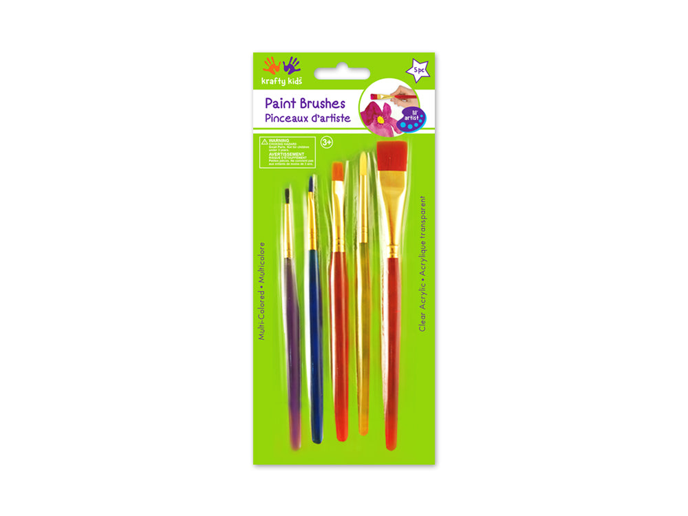 Kids Paint Brush Set - 5 pce